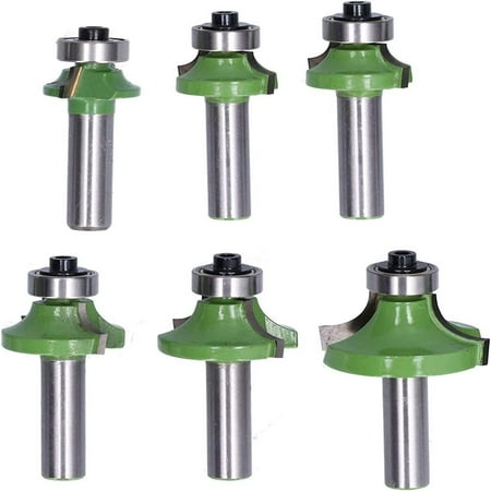 

8 handle fillet knife woodworking milling cutter slotting knife trimmer R chamfering knife engraving machine gong knife tool set 6-piece set