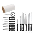 thumbnail image 2 of 16Pcs Black Stainless Steel Kitchen Knife Set with Universal Knife Block, Nonstick No Scratch, All-in-One with Sharpener  Scissors, Premium Gift for Home Kitchen, 2 of 6