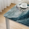 thumbnail image 5 of WYYP Wave Ocean Water Square Table Cover 100% Polyester Fiber 46*46, 5 of 8