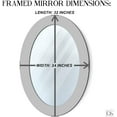 thumbnail image 2 of DecorShore Handmade Decorative Oval Frame Crackled Glass Mosaic Wall Mirror in Jewel Tone Colors, 2 of 7