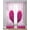 Dark Pink, variant on Valentine's Day Sheer Curtains 39 Inch Length 2 Panels Set for Living Room/Bedroom, Red Heart Love Trees Romance Spring Kitchen Curtains Grommet Semi-Sheer Curtains Window Treatments 27.5"x39"x2