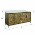 thumbnail image 5 of Water Creation Westin 72 In. Double sink Whitebrook Quartz Countertop Bath Vanity, 5 of 18