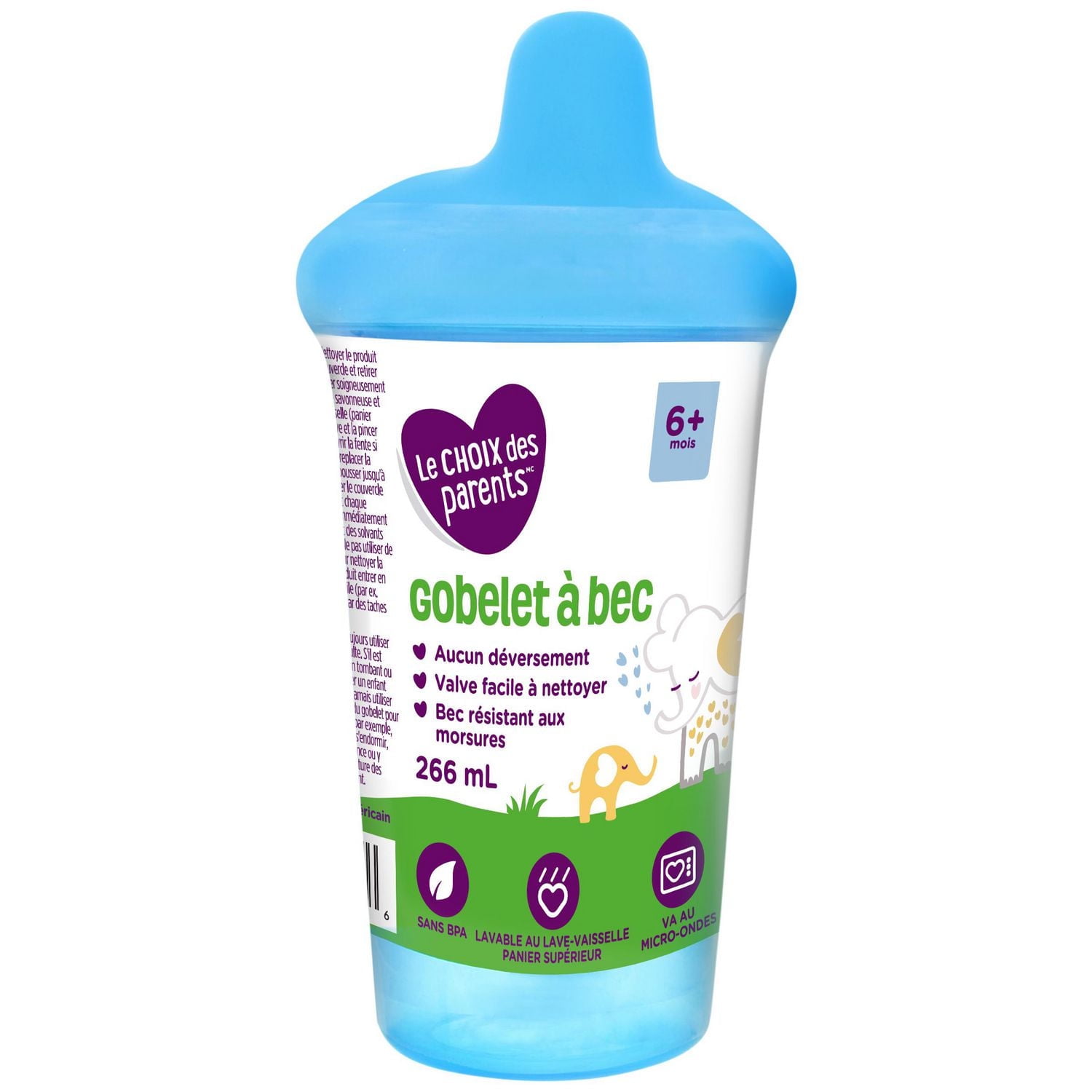 Gobelet à bec Le Choix des Parents, rose