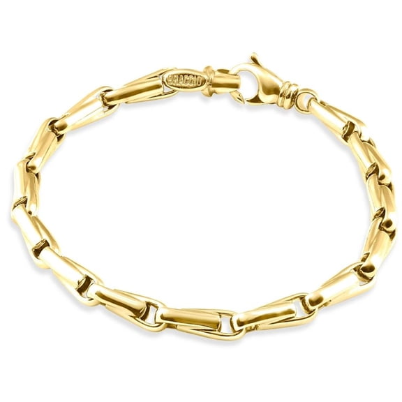 Pompeii Men's Seed Link 14k Gold (29gram) or Platinum (47gram) 5mm Bracelet 8.5" (,)
