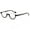 Bright Black, variant on Tortoiseshell Frame Black Temple Half Rimless Reading Glasses 2.0, Fashion Round Presbyopia Glasses for Men and Women, HD Half Moon Spring Hinge Readers +2.00