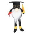 thumbnail image 1 of Muñeca de graduación de tela, Doctor Rudolph sin rostro de piernas largas, negro, con adorno, juguete decorativo para hombres, 1 of 5
