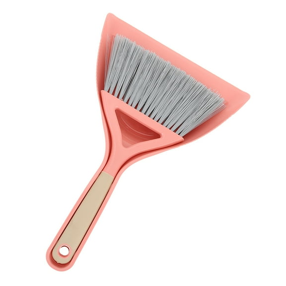 Hemoton Outdoor Broom Dustpan Set Portable Cleaning Brush 31.00X21.00X4.00CM Pink