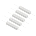 thumbnail image 1 of Unique Bargains 5 Pcs Résistances 25 Ohm, Résistance Céramique 10W Kit de Résistance de Puissance Tolérance 5 % pour Adaptateurs Audio, 1 of 4