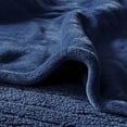 thumbnail image 6 of Beautyrest Heated Microlight to Berber Solid Blanket, King, Indigo, 6 of 11