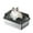 Transparent black 50*35*22CM, variant on Stainless Steel Cat Litter Box, Semi-Enclosed Cat Litter Tray, Anti-Splash High Sided Metal Litter Pan Tray, Easy Clean, Detachable, Grey 8.66''H