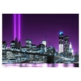 thumbnail image 3 of Tiptophomedecor Cityscape Wallpaper Wall Mural - Manhattan In Purple, 3 of 4