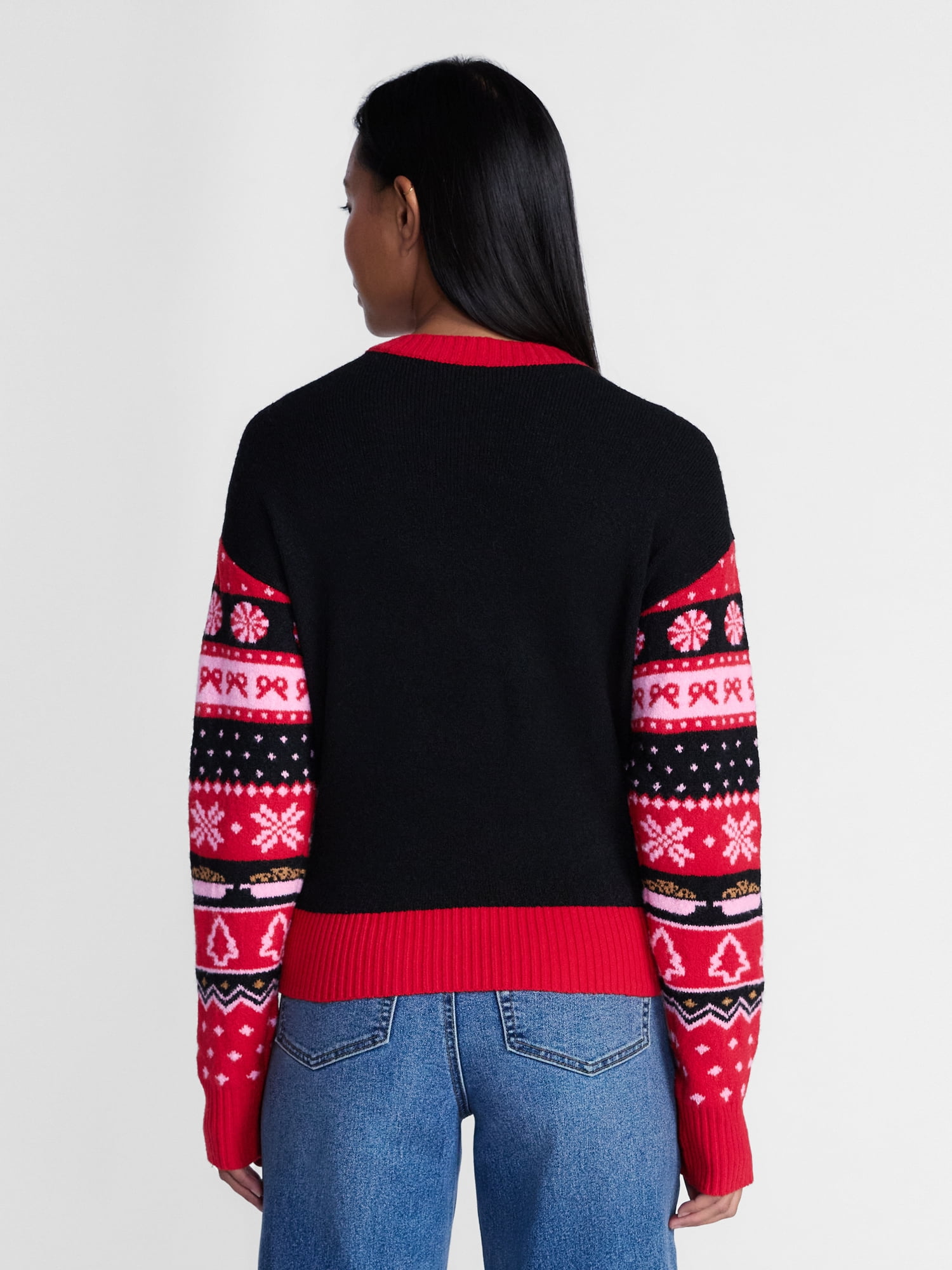 Holiday Time Women's and Women's Plus Christmas Sweater, Midweight, Sizes XXS-4X