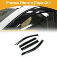 thumbnail image 2 of Unique Bargains Window Deflectors Car Side Window Vent Visors for Toyota Corolla Cross 2022-2024 Black Rain Guards Sun Visors Wind Vent Visors Window Vent Shades, 2 of 7