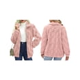 thumbnail image 3 of Chaqueta Suave y Cálida con Cremallera y Larga para Mujer Rosa XL, 3 of 10