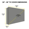 Outdoor TV Cover for 55'' 58'' Inches With Clear Front Universal