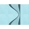 thumbnail image 1 of Ahgly Company Indoor Rectangle Patterned Electric Blue Area Rugs, 8' x 10', 1 of 6