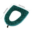 thumbnail image 4 of Toilet Seat Cover for Bathroom, Toilet Seat Cushion Covers Soft Thicker Warmer Washable Toilet Seat Cover Pads with Zipper Home Reusable (Mint Green), 4 of 6