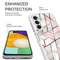 thumbnail image 2 of Samsung Galaxy A14 5G Case, Rosebono Hybrid Bling Glitter Sparkle Laser Pink Polygon Geometric Marble Graphic Cover Case for Samsung Galaxy A14 5G, 2 of 4