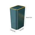 thumbnail image 4 of Kitchen Trash Can, Step-On Garbage Can with Lid, Tall Kitchen & Bathroom Trash Can, Small Office Waste Bin, Green - Xuniizn, 4 of 8