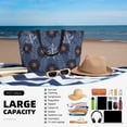 thumbnail image 5 of Wukai Sunflowers Print Zipper Bag,large Beach Tote Bag,Waterproof Sandproof Bag,Grocery and Picnic Tote Travel Bag, 5 of 5