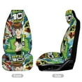 thumbnail image 3 of Ben 10 Car Seat Covers Pattern Front Seat Protector Cover Full Universal Size Auto Accessories 2PCS, 3 of 6