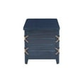 thumbnail image 3 of Bowery Hill Modern Wood Rope Cedar Lined Storage Chest in Blue, 3 of 22