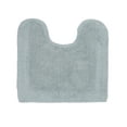 thumbnail image 3 of Better Trends 20" x 20" U-Shape Toilet Rug, 100% Cotton Soft Reversible Tufted Bathroom Rug, Contour Mat, Water Absorbent, Machine Washable, Toilet Base Rug (Blue) Edge Collection, 3 of 6