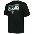 thumbnail image 2 of Men's Fanatics Black Las Vegas Raiders Big & Tall Pop T-Shirt, 2 of 3