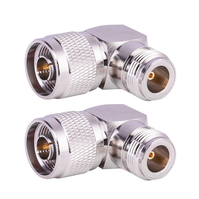 Adaptador de conector coaxial XRDS -RF N macho a N hembra 90°