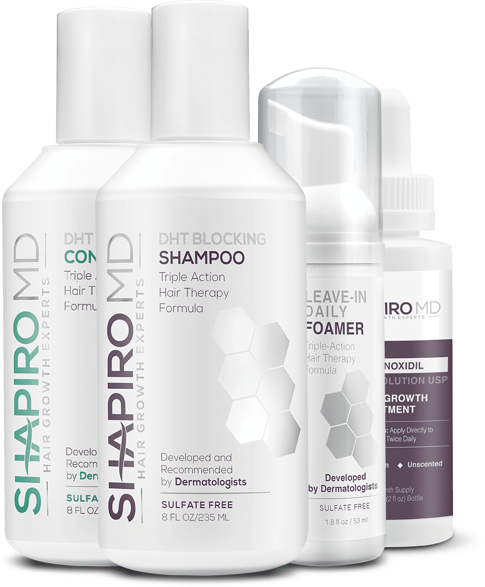 Shapiro MD Men's Regrowth Kit Plus Shampoo, Conditioner, 5 Minoxidil