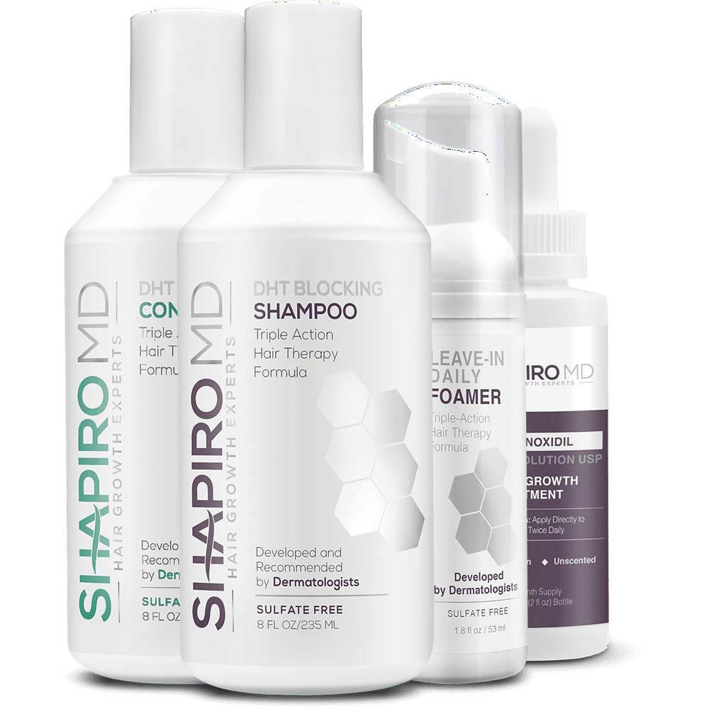 Shapiro MD Men's Regrowth Kit Plus Shampoo, Conditioner, 5 Minoxidil