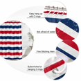 thumbnail image 3 of Red Blue Striped Bathroom Shower Curtains with 12 Hooks Polyester Waterproof Shower Curtain for Stalls and Bathtubs Modern Minimalist Coastal Nautical Stripe Decorative Bathroom Curtain 72x78 Inches, 3 of 9