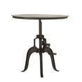 thumbnail image 2 of World Interiors Artezia 30" Adjustable Crank Wood Side Table in Matte Black, 2 of 4