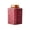 Red, variant on Loose Leaf Tea Flower Tea Canister Ceramic Small Tea Warehouse Metal Spiral Sealing Canister Square Vintage Small Tea Canisters