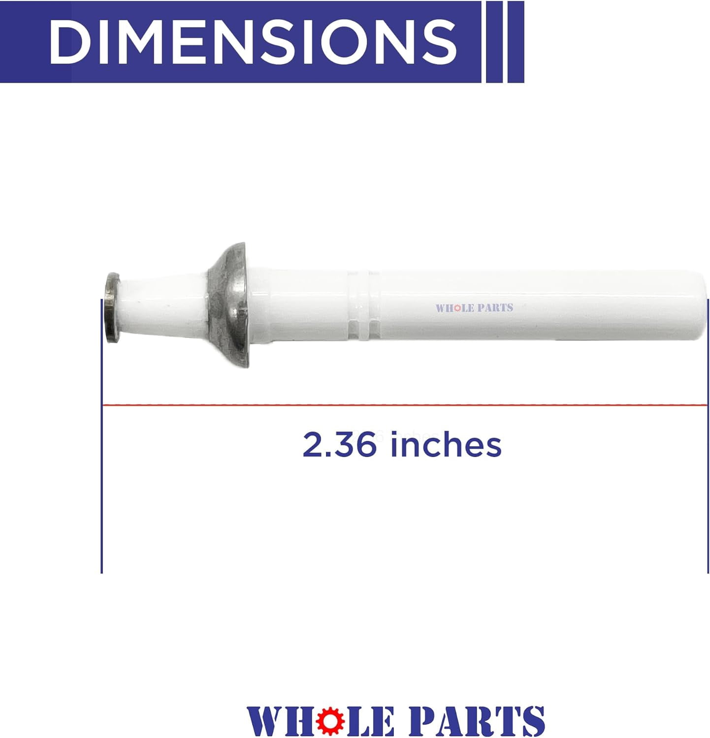 Whole Parts Large Range Burner Electrode/Igniter Part# 802449 - Replacement & Compatible with Some Wolf Ranges or Ovens