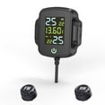 thumbnail image 2 of ikayaa Tire Pressure Detector Motorcycle Tire Pressure Monitor Monitoring System TPMS Detector with 2 Waterproof External Sensors Support USB Output, 2 of 7