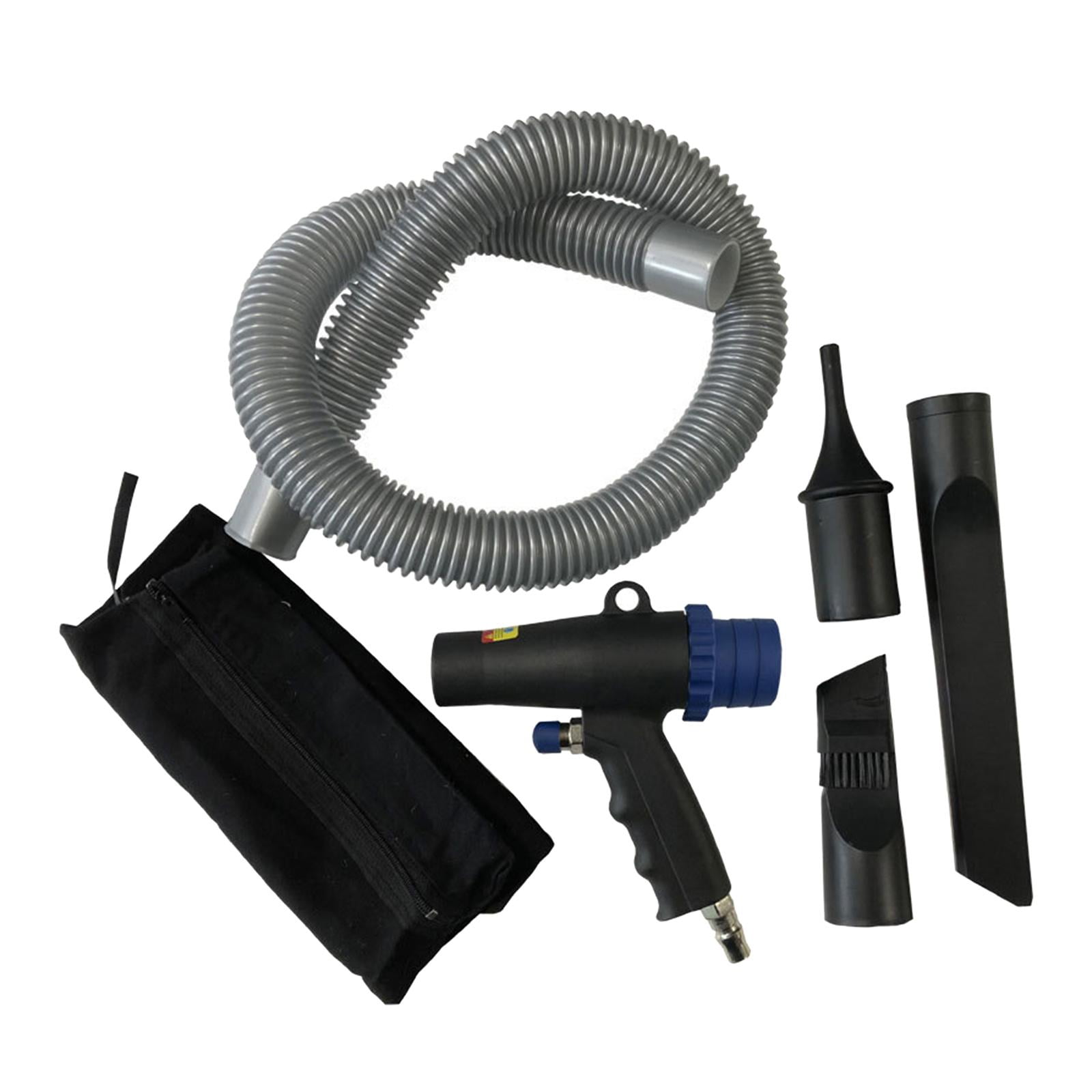 Mini Air Compressor Blow Gun Pneumatic Suction Vacuum Cleaner Kit Duster 
