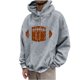 thumbnail image 2 of Sudadera con capucha para hombre, estilo casual, con cuello redondo, estampado, manga larga, blusa de poliéster, 2 of 6