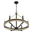 thumbnail image 4 of Minka Lavery 2626 Sonoma 6 Light 27" Wide Taper Candle Style Chandelier - Dark Bronze /, 4 of 5