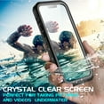 thumbnail image 2 of Waterproof Case for iPhone 13, BEASTEK Clear Back TRE Series, Shockproof Underwater IP68 Certified Case, with Built-in Screen Protector Full Body Rugged Protective Cover, 6.1 inch, 2 of 8