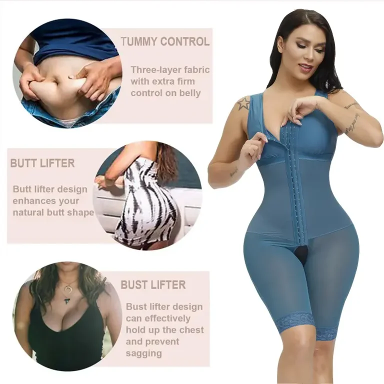 JOSHINE Girdles for Women Body Shaper Extra Firm Tummy Control Blue, S 