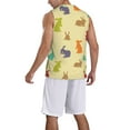 thumbnail image 2 of Honeii Colorful Rabbit print basktball shirt for men and women, Unisex basketball jersey for Theme party-Large, 2 of 6