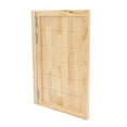 thumbnail image 5 of 23.6"x35.4" Single Swinging Door, Square Cafe Saloon Swing Door with 3 Hinges,1.37in Thick Solid Wood Partition Door for Hallway Kitchen Bar Pub Shop (Log Color), 5 of 24
