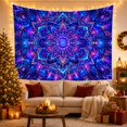 thumbnail image 3 of Cosmic Mandala in a Swirling Nebula, Mystical Psychedelic for Space Lovers, Celestial Wall Art, Housewarming Gift, Tapestry Wall Hanging for Bedroom, Living Room and Studio, 3 of 7