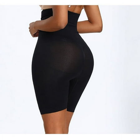 Women High Waist Shaper Shorts Breathable Body Shaper Slimming Tummy Underwear Panty Shapers Waist Trainer Body Shaper Abdomen (Black XS S)