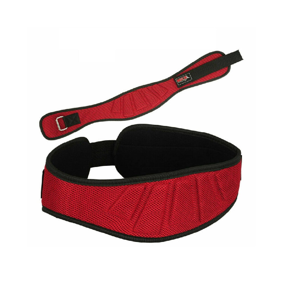 Red Color Weight Lifting Belt Training Gym Fitness Back Support Medium Size