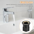 thumbnail image 5 of Uxcell 1Pcs 1.18 inch Faucet Nut Fixed Base, Plastic Fixing Nut Tap Fastener, Black, 5 of 5