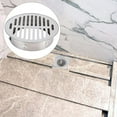 thumbnail image 7 of Artrylin Floor Drain Cover, Stainless Steel Round Anti Blocking Round Grate Cover, Balcony Snap-in Drain Drain Strainers for Bathroom, Kitchen, Washroom, Rooftop,Patios(150 Flat Mouth)Silver, 7 of 7