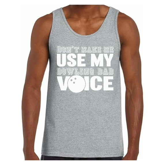 Awkward Styles Men's Bowling Dad Voice Funny Father`s Graphic Tank Tops Sport Dad Father's Day Gift