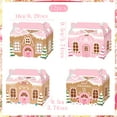 thumbnail image 2 of Pink Gingerbread House Decorative Boxes - Foldable DIY Sweet Candy House Design for Holiday Party Decor & Gift Packaging, 2 of 9